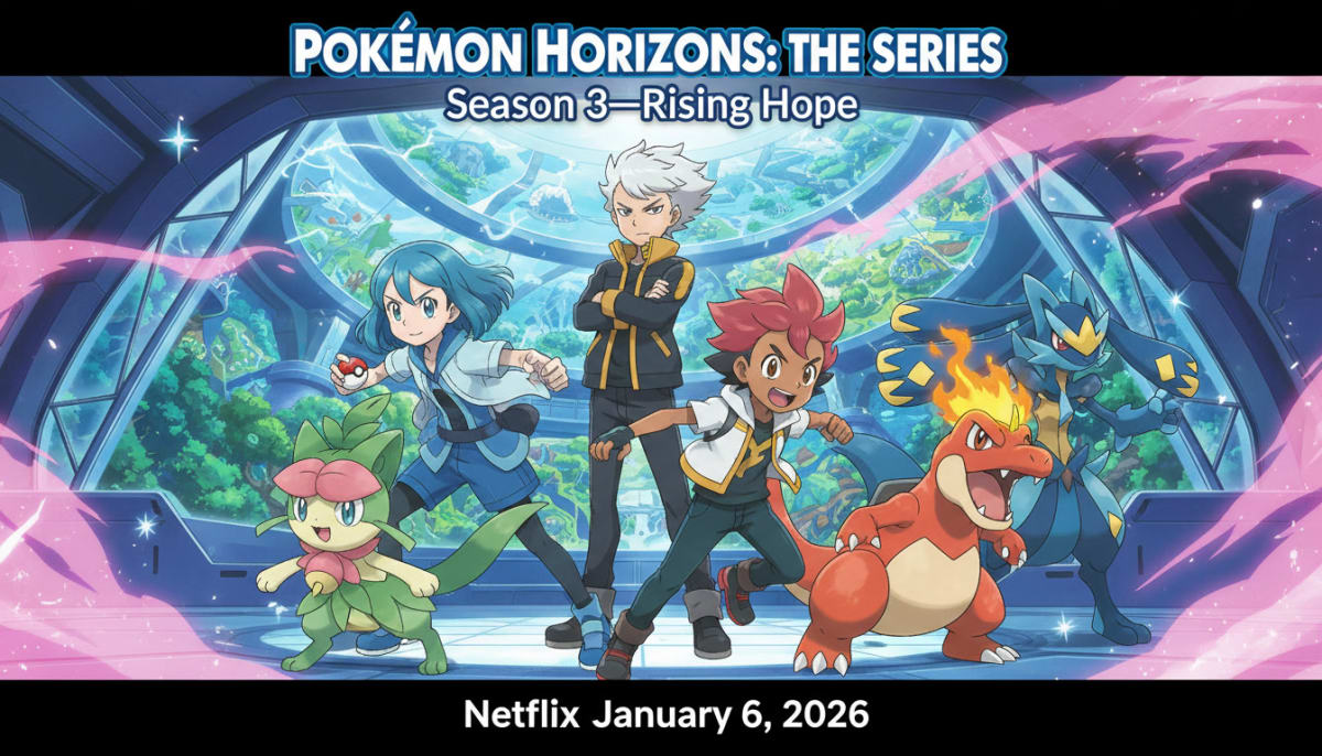 Netflix Adds Pokémon Horizons: Season 3—Rising Hope Anime