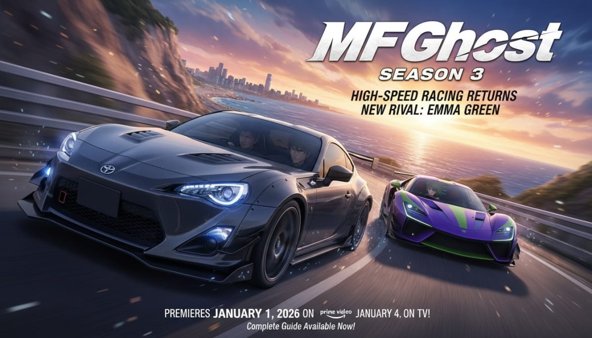 MF Ghost Season 3: High-Speed Racing Returns January 2026 with New Rival Emma Green
