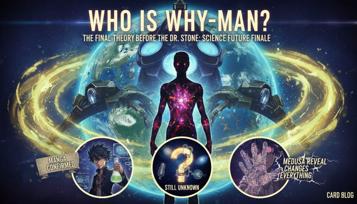 Who Is Why-Man? The Final Theory Before the Dr. Stone: Science Future Finale