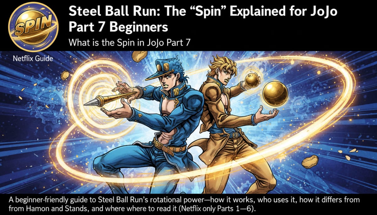 Steel Ball Run: The "Spin" Explained for JoJo Part 7 Beginners (Netflix Guide)