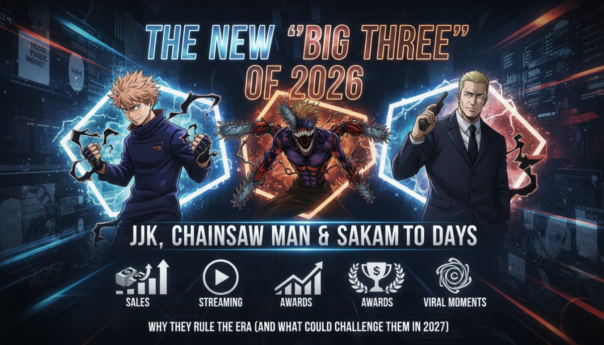 The New "Big Three" of 2026: Why JJK, Chainsaw Man, and Sakamoto Days Rule the Era | KN Drawing Blog
