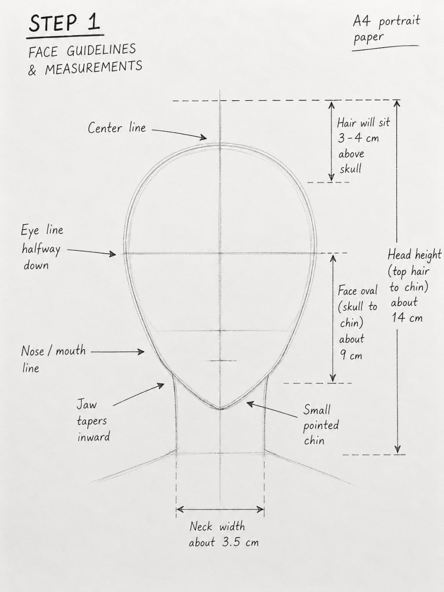 Step 1: Set Up the Front View Face Guidelines