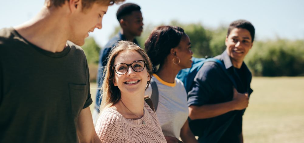 A group of teenagers