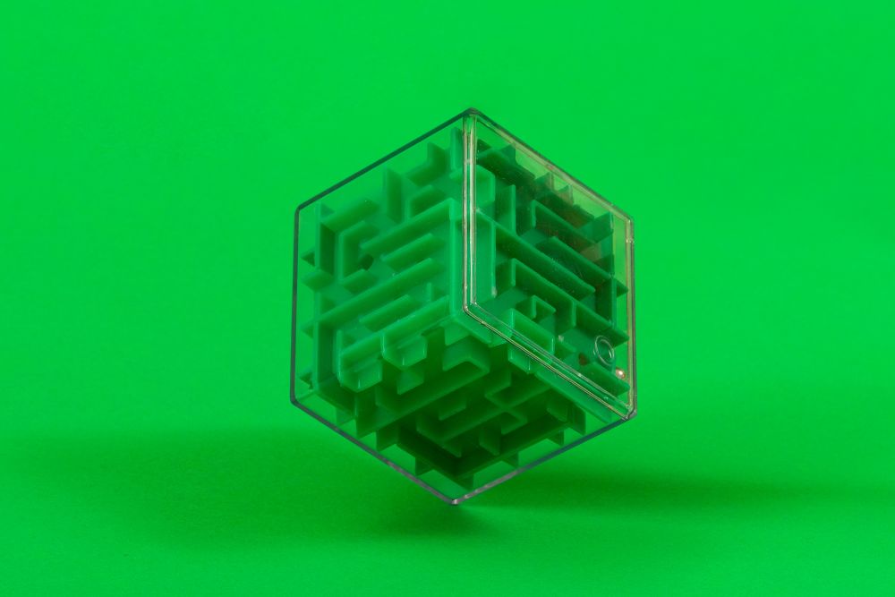 A photo of a 3D puzzle