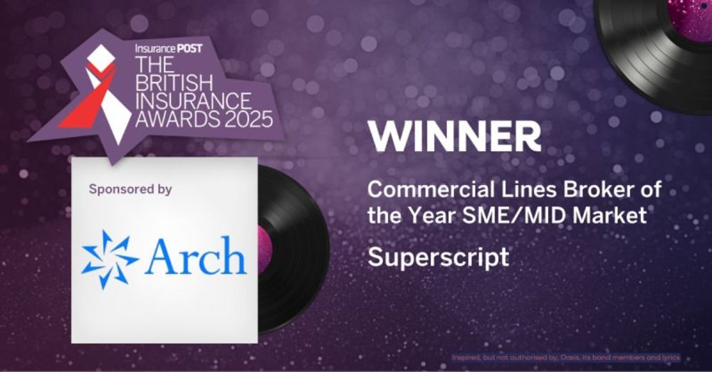 Commercial Lines Broker of the Year 2025, Superscript