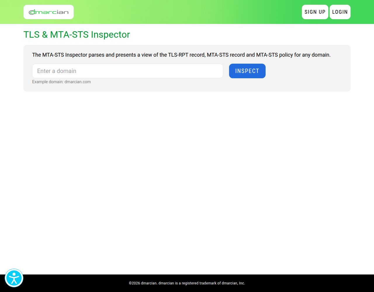 dmarcian TLS Inspector