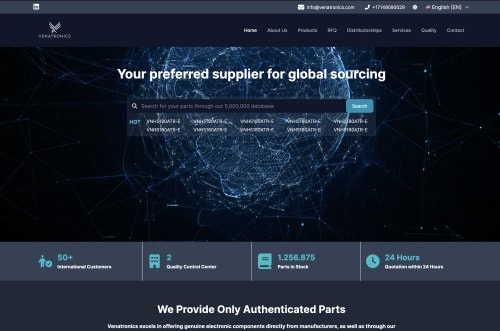 Landing Page and DMS for Venatronics LLC