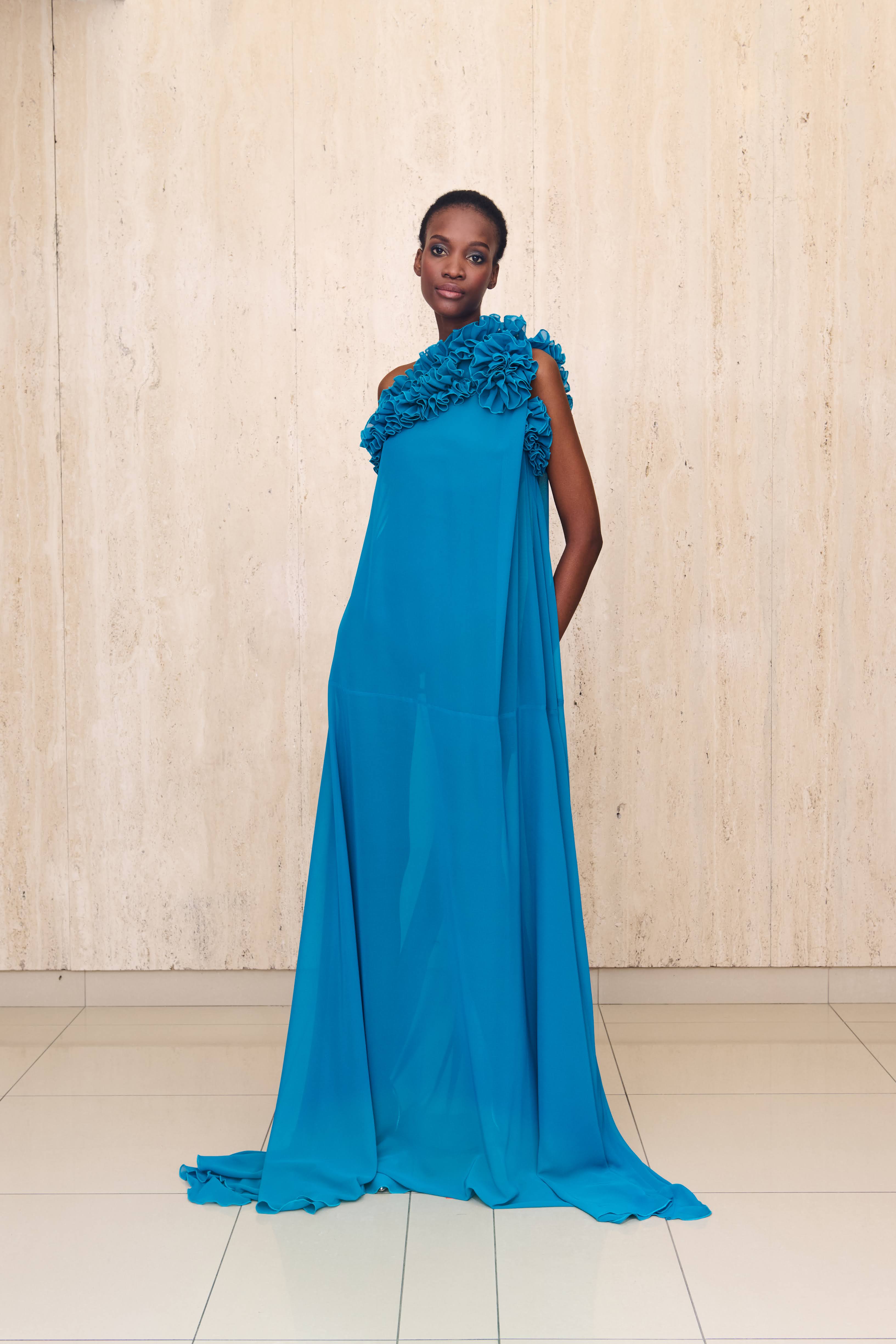 greta constantine blue dress Greta Constantine