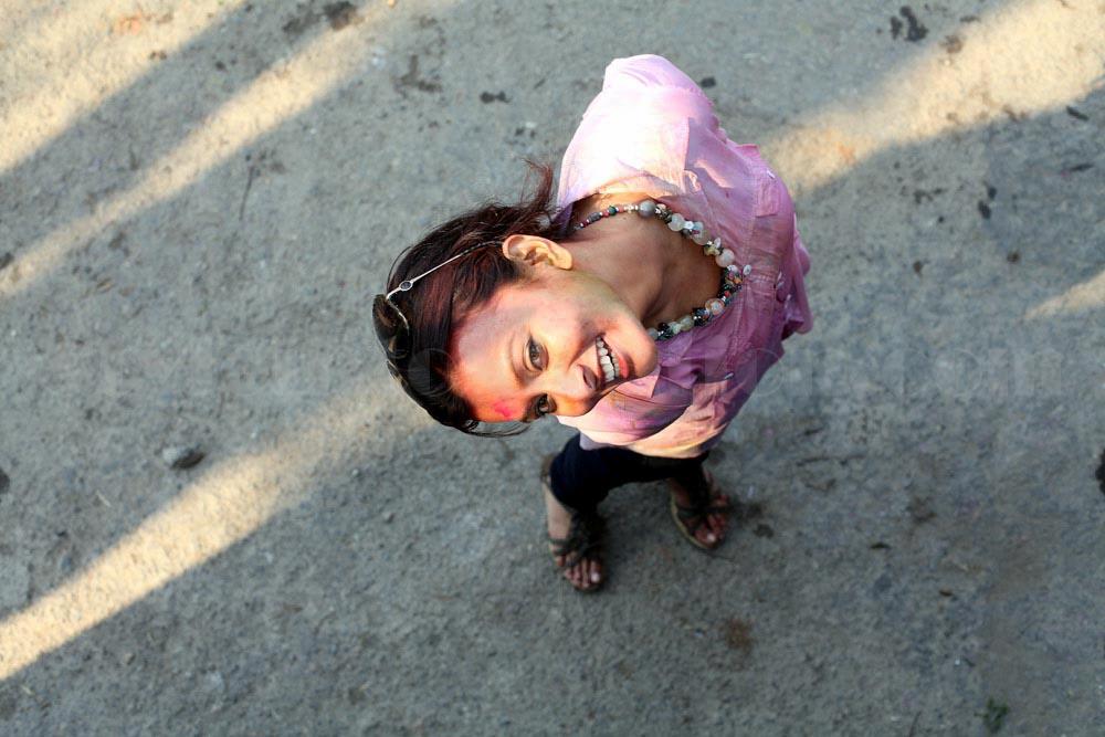 Namrata Shrestha Celebrating holi 2013 1