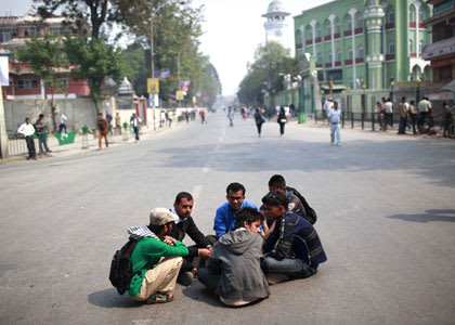 Nepal Bandh by Mohan Baidya Maoist 5