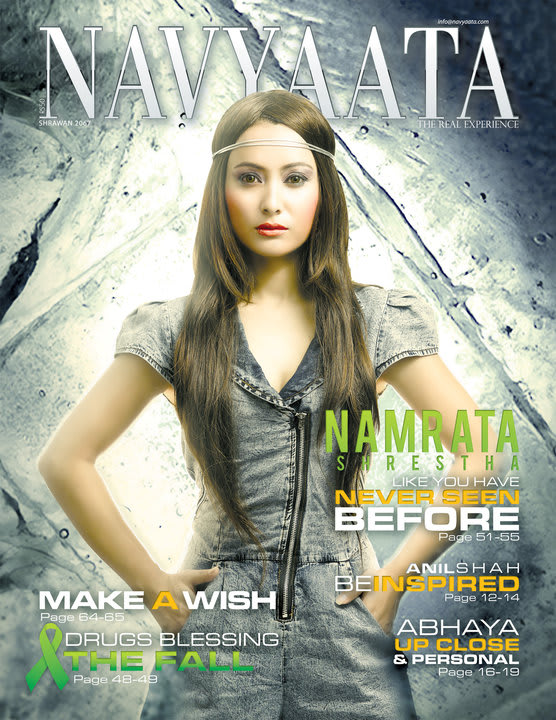 Namrata Shrestha on Navyaata Magazine Cover in 2010