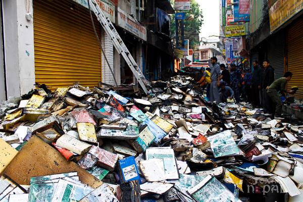 Thamel Fire in Kathmandu