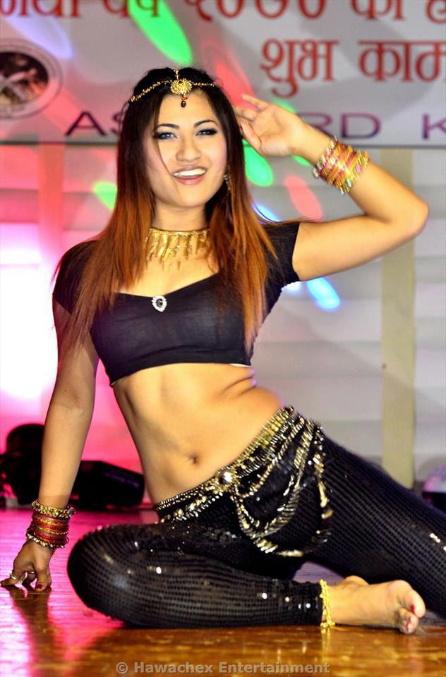 Sabrina Shrestha performing Rajesh Hamal New Year