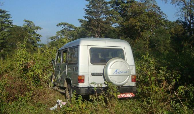 Jeep Carrying Money