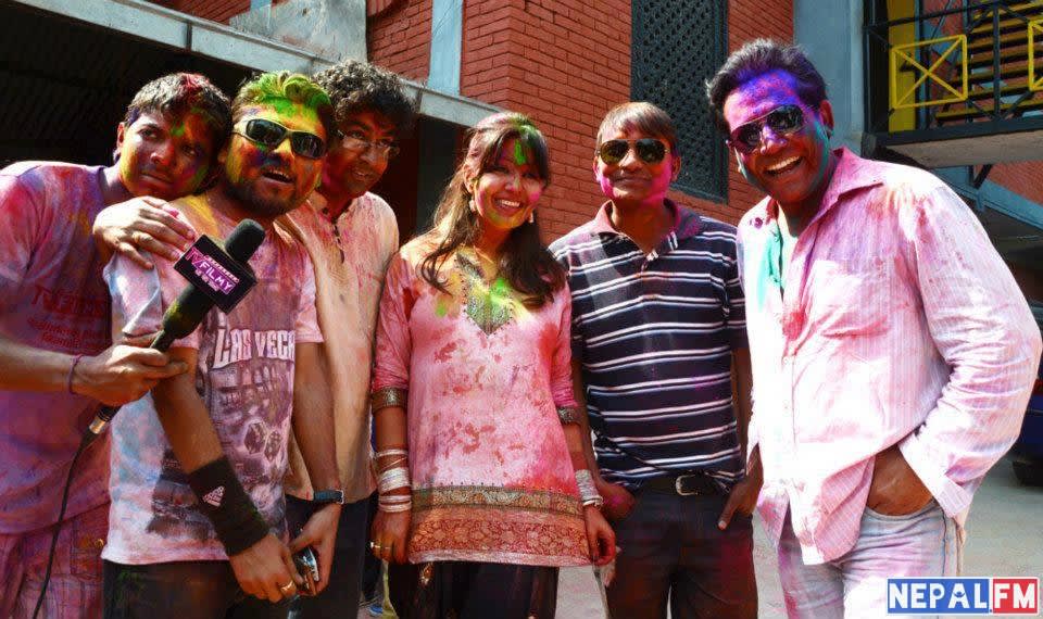 Karishma Manandhar Holi Party 2013 9