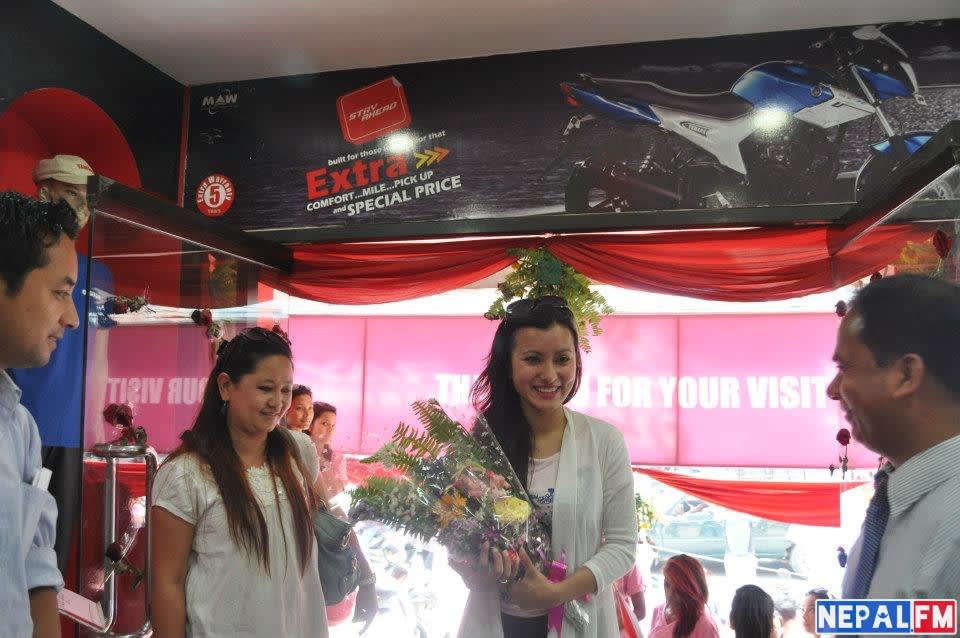 Namrata Shrestha Ambassador for Yamaha Ray 2