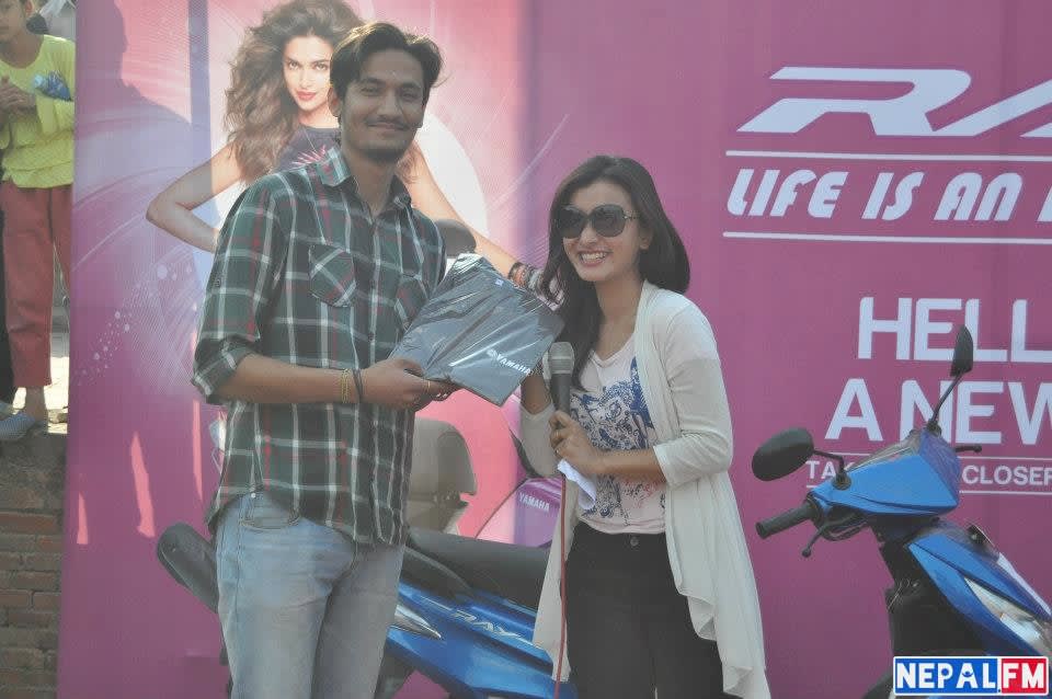 Namrata Shrestha Ambassador for Yamaha Ray 3