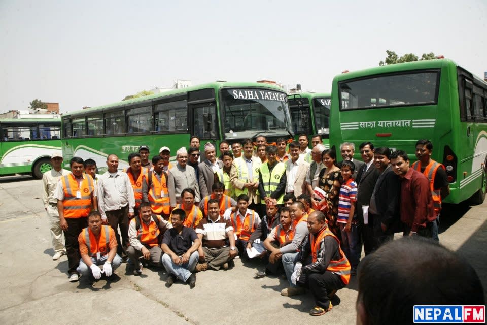 Sajha Bus Sajha Yatayat inauguration Nepal 1