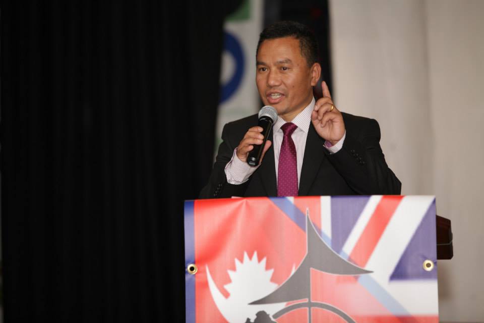 Surya Gurung Speaking at Help Nepal Network Charity event