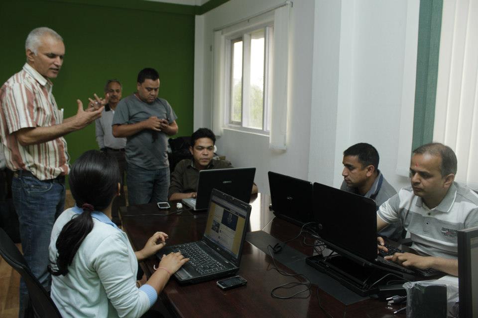 Setopati Digital Newspaper Team working in Nepal