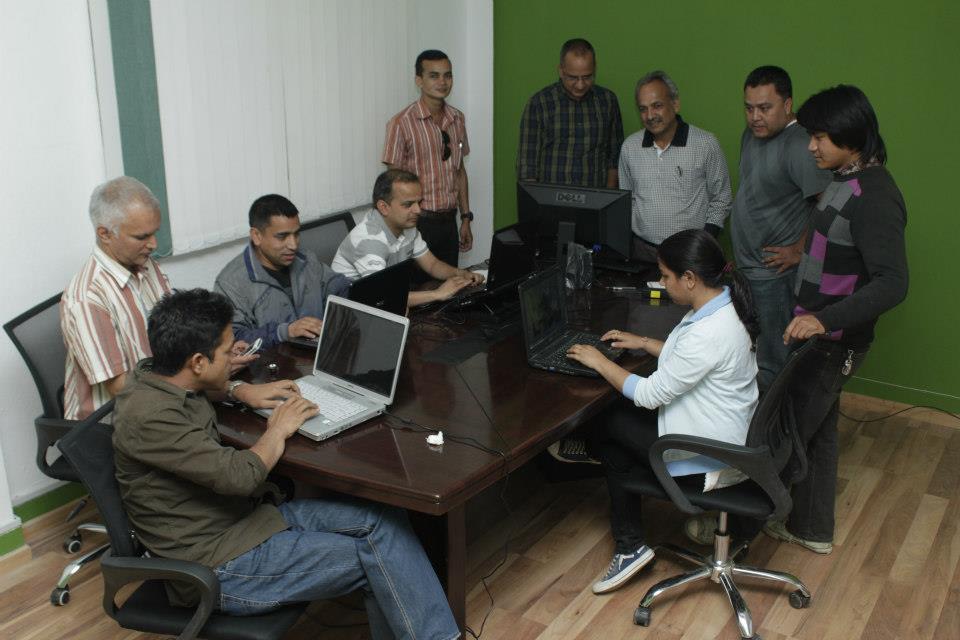 Setopati Digital Newspaper Team working in Nepal 2