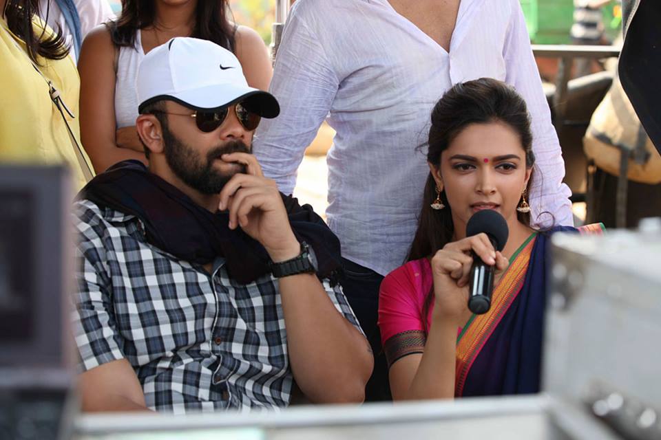 Deepika Padukone at Chennai Express sets