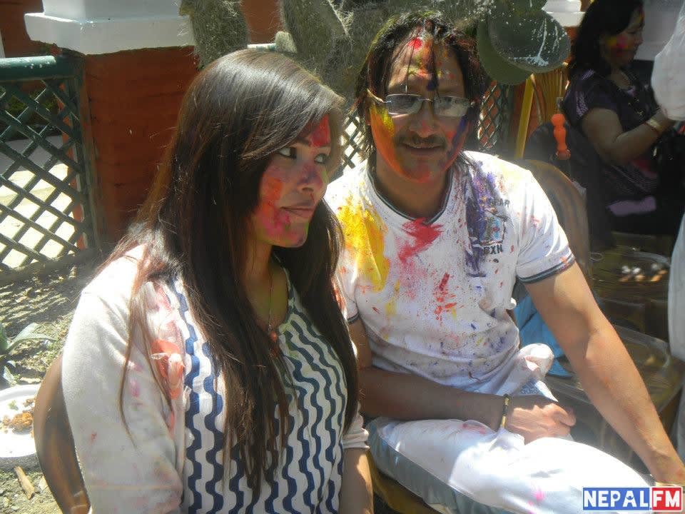 Karishma Manandhar Holi Party 2013 5