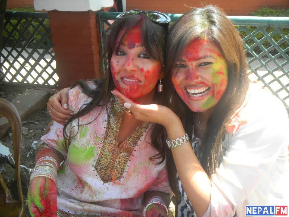 Karishma Manandhar Holi Party 2013 4