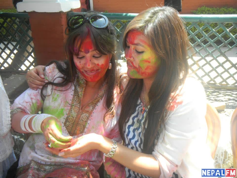 Karishma Manandhar Holi Party 2013 3