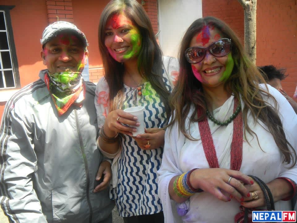 Karishma Manandhar Holi Party 2013 2