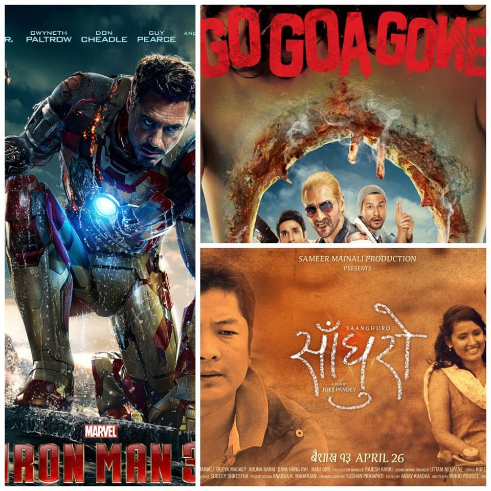 IRON MAN 3, GO GOA GONE and SANGHURO