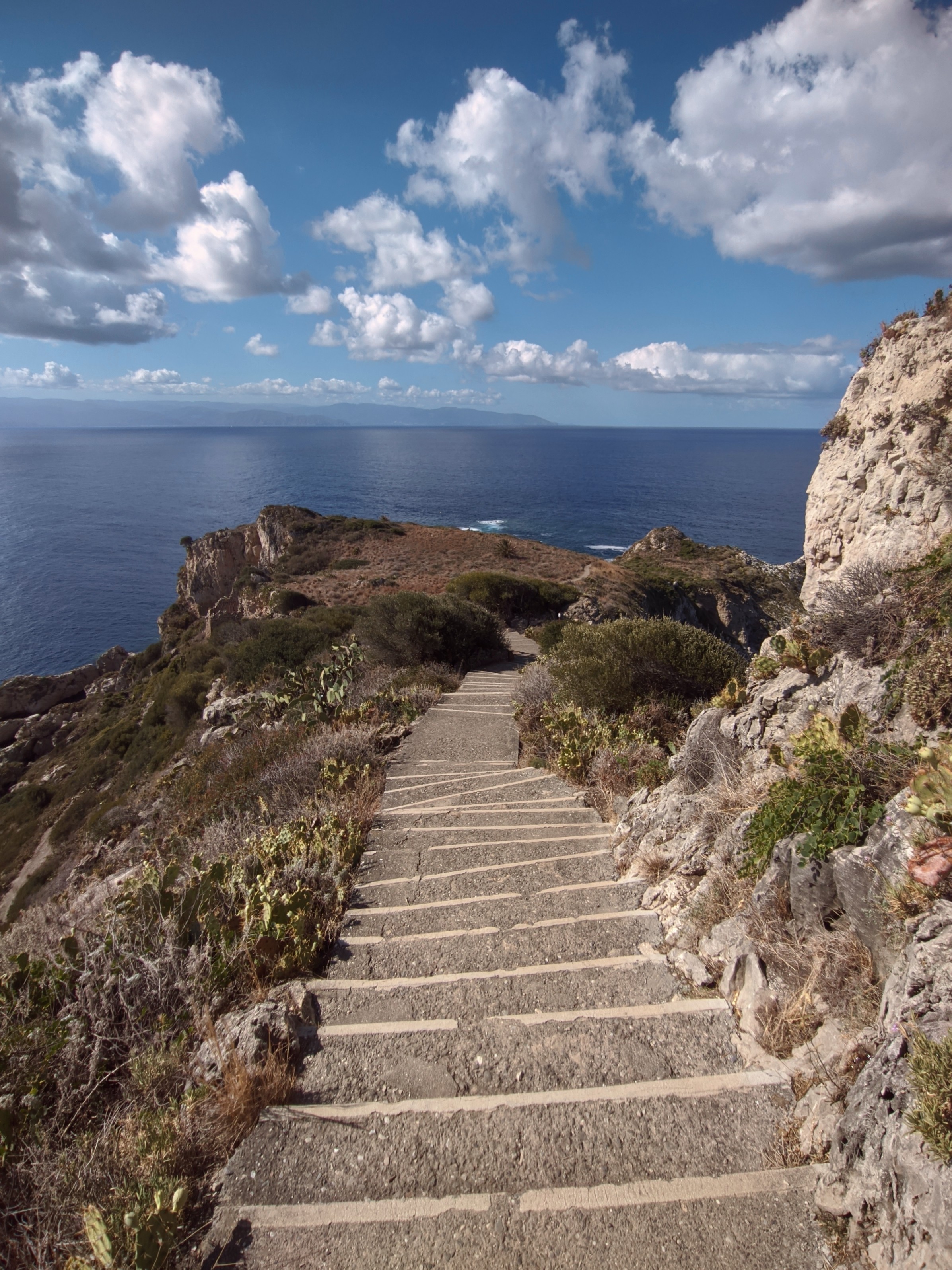 Solitary path in the Aeolian Islands