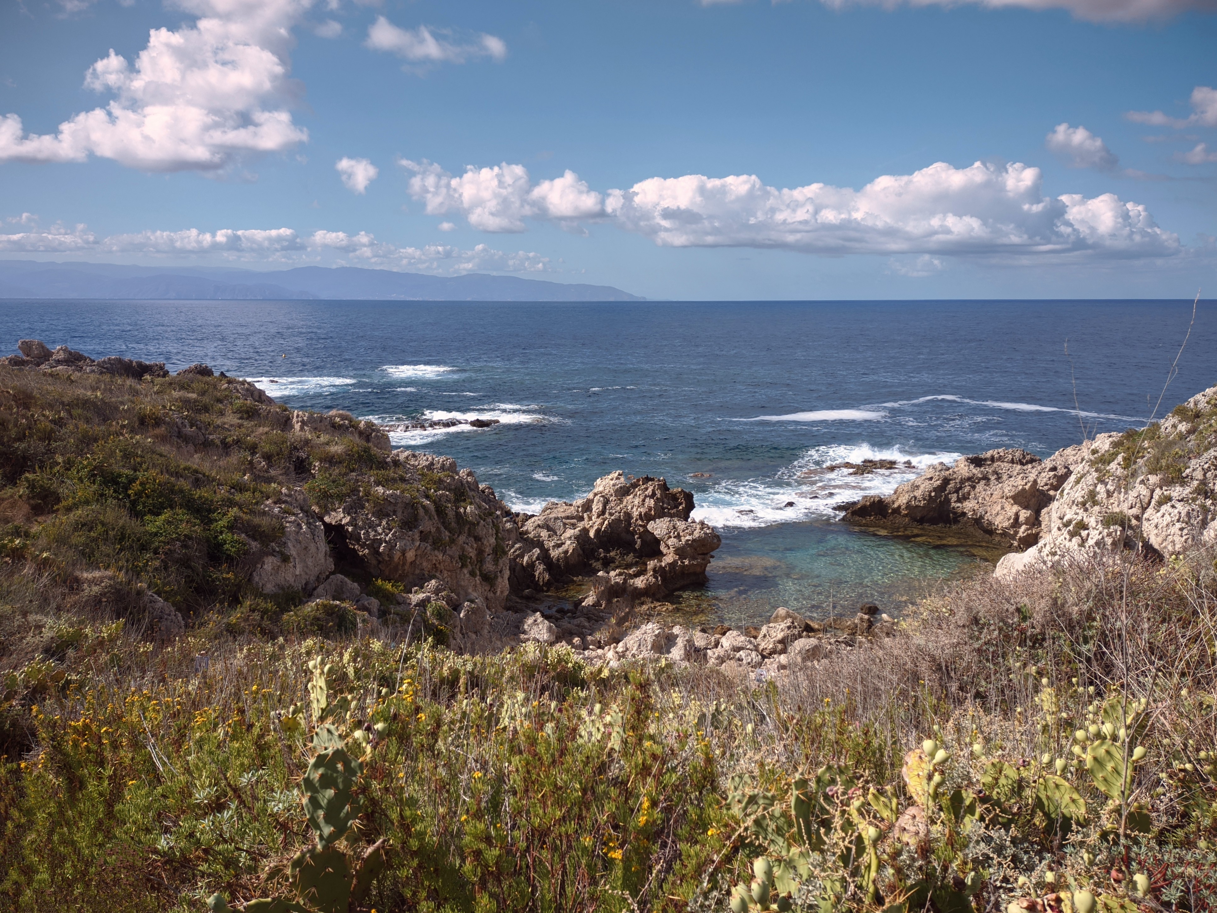 Contemplative landscape during trekking
