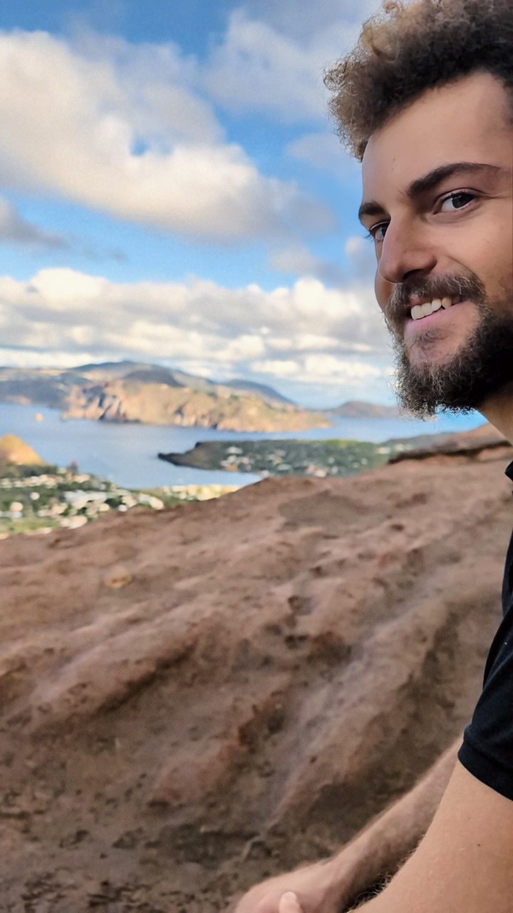 During the volcano trek