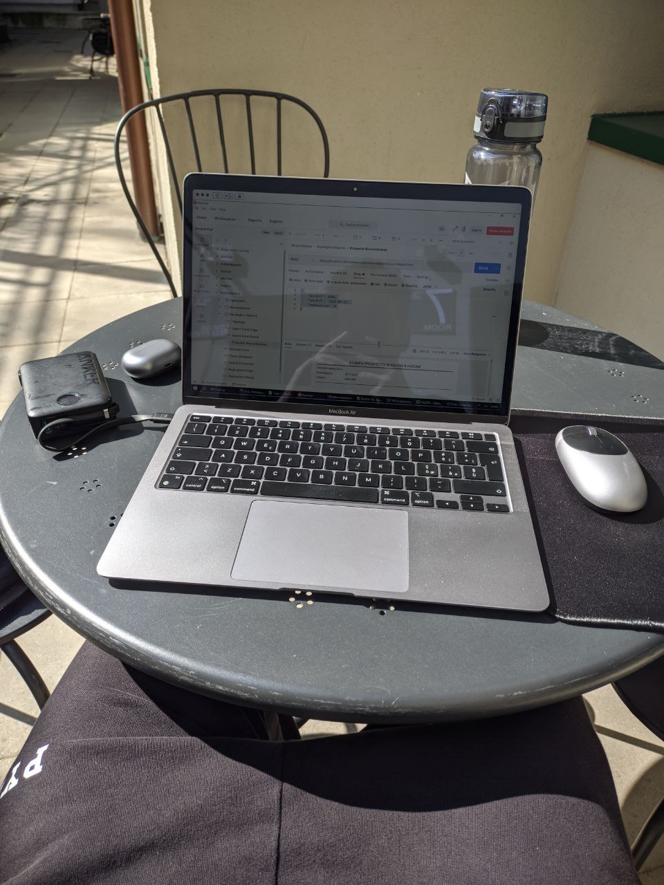 Working in the hostel