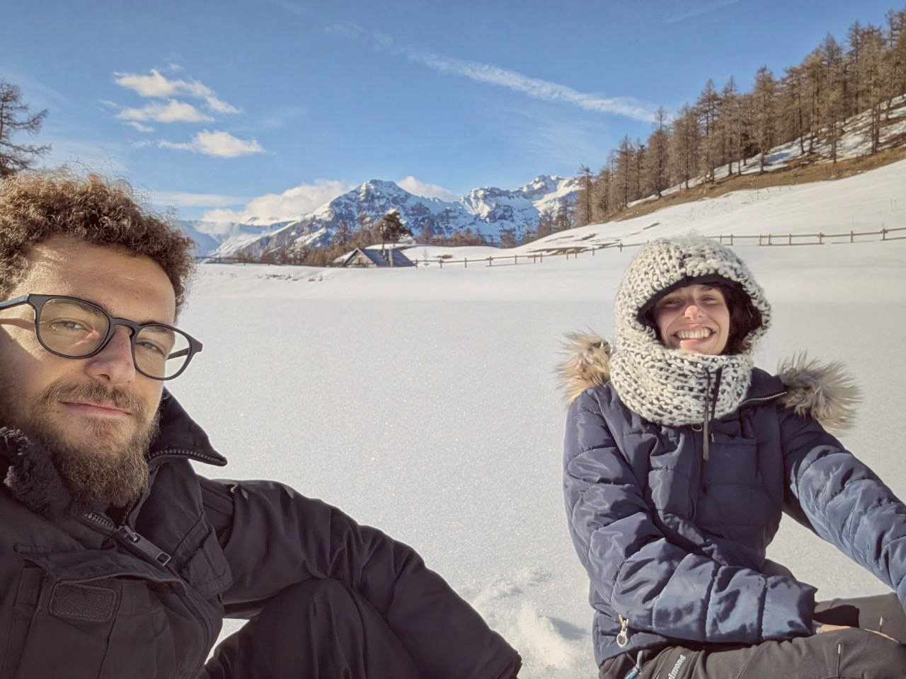 With Anna on the lake