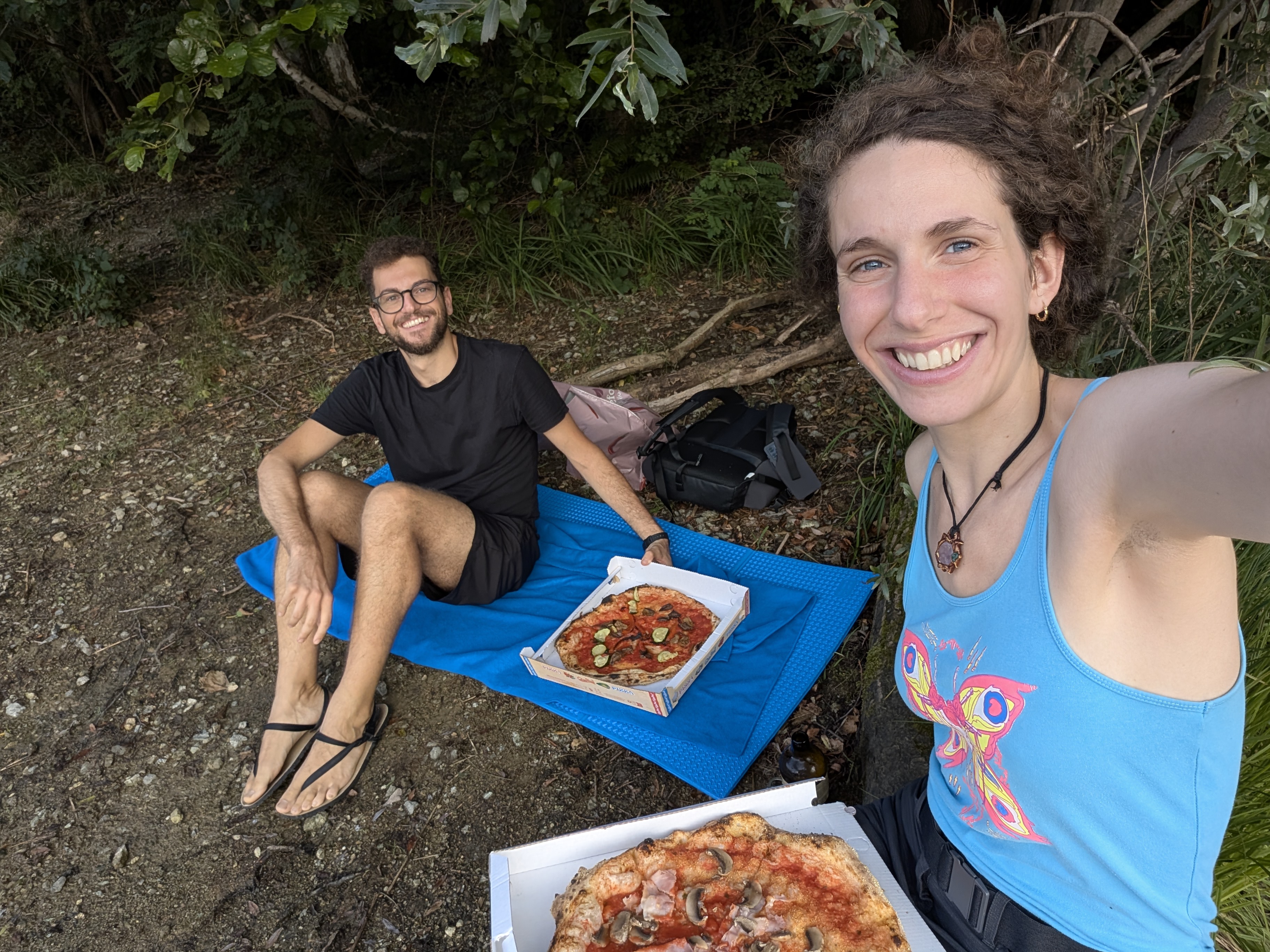 With Anna at Lago Pistono