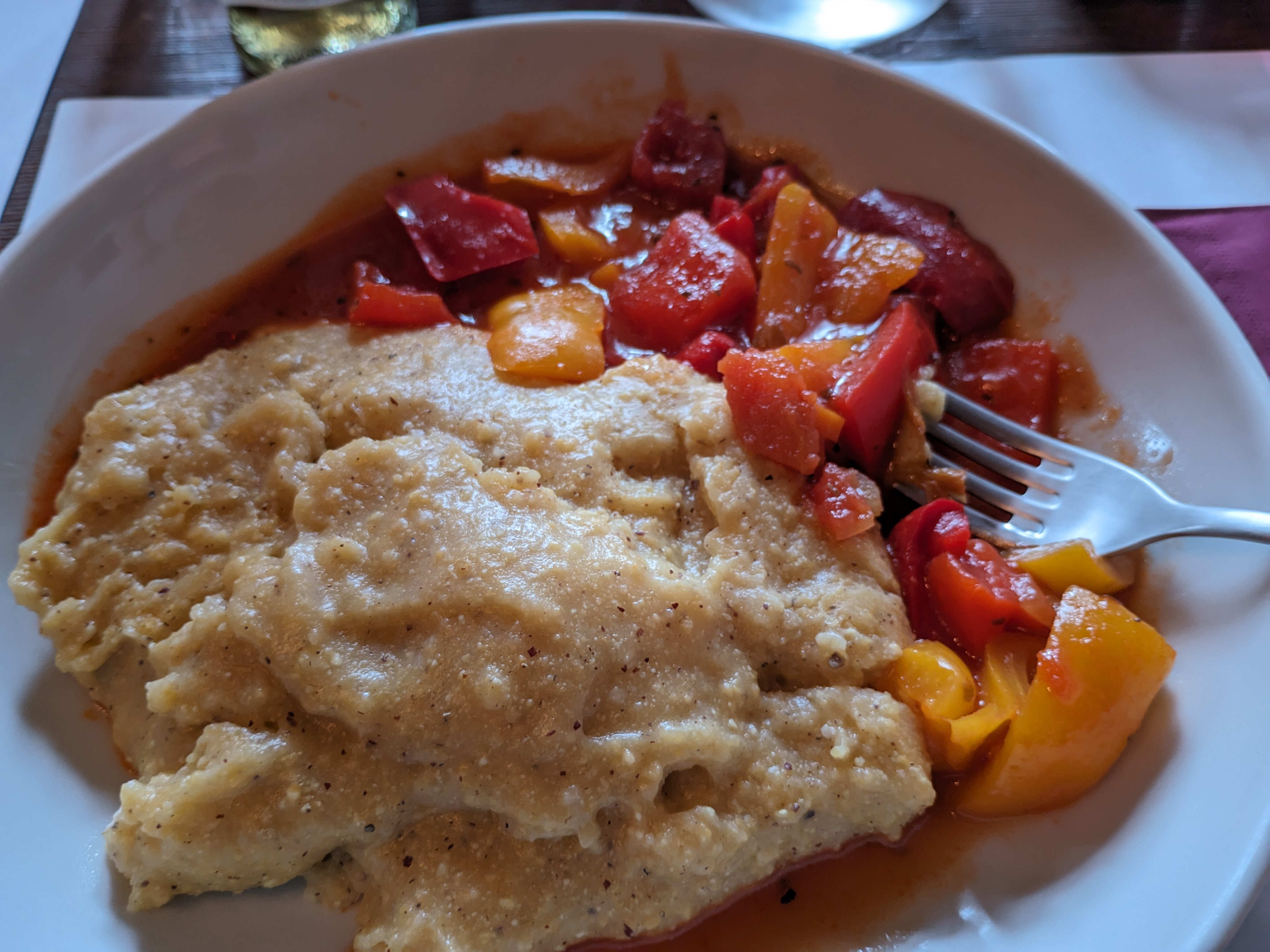 Polenta at the Lago Miserin refuge