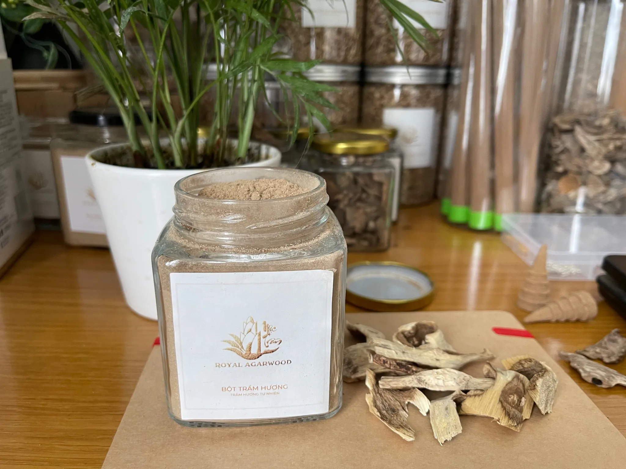 [Thượng hạng] Bột trầm hương xay nhuyễn xông nhà đốt thưởng trầm làm nhang