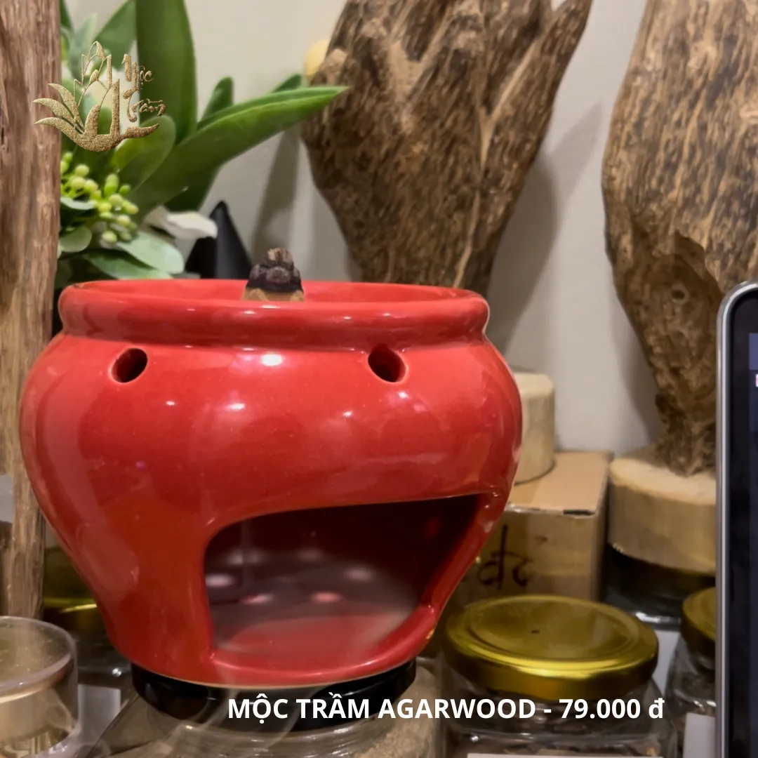 Lư xông - Bếp đốt xông trầm miếng, nụ trầm, thảo mộc, bồ kết tráng men đường kính 13 cm