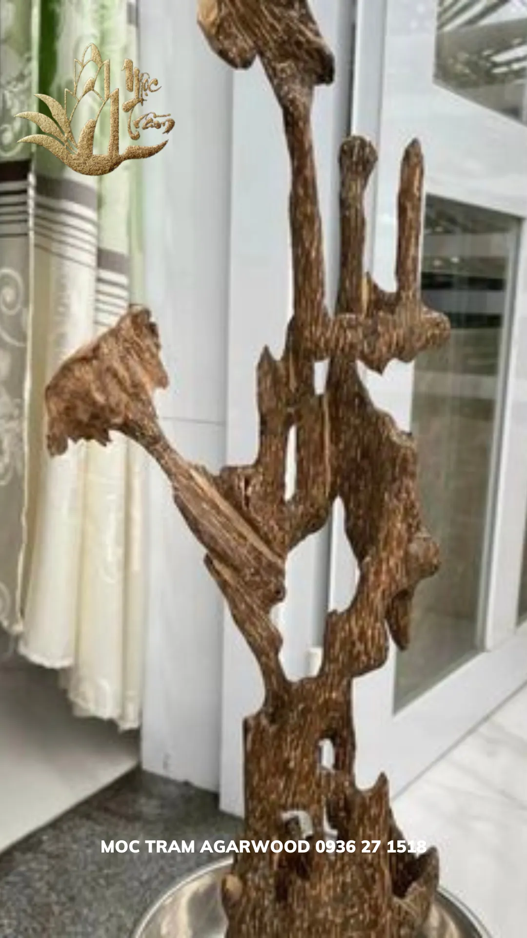 Hết hàng_Trầm hương cảnh - Trầm cảnh kiến dáng tự nhiên Trưng phong thuỷ trang trí nhà cửa