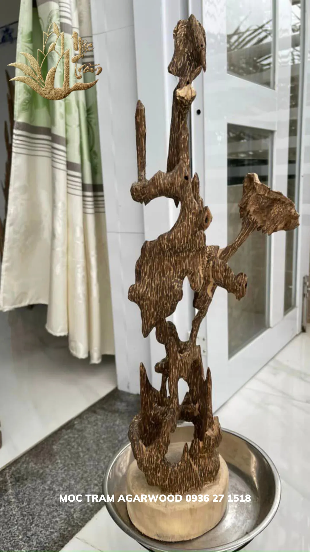 Hết hàng_Trầm hương cảnh - Trầm cảnh kiến dáng tự nhiên Trưng phong thuỷ trang trí nhà cửa