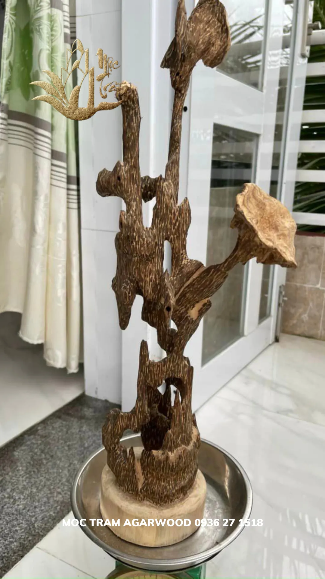 Hết hàng_Trầm hương cảnh - Trầm cảnh kiến dáng tự nhiên Trưng phong thuỷ trang trí nhà cửa