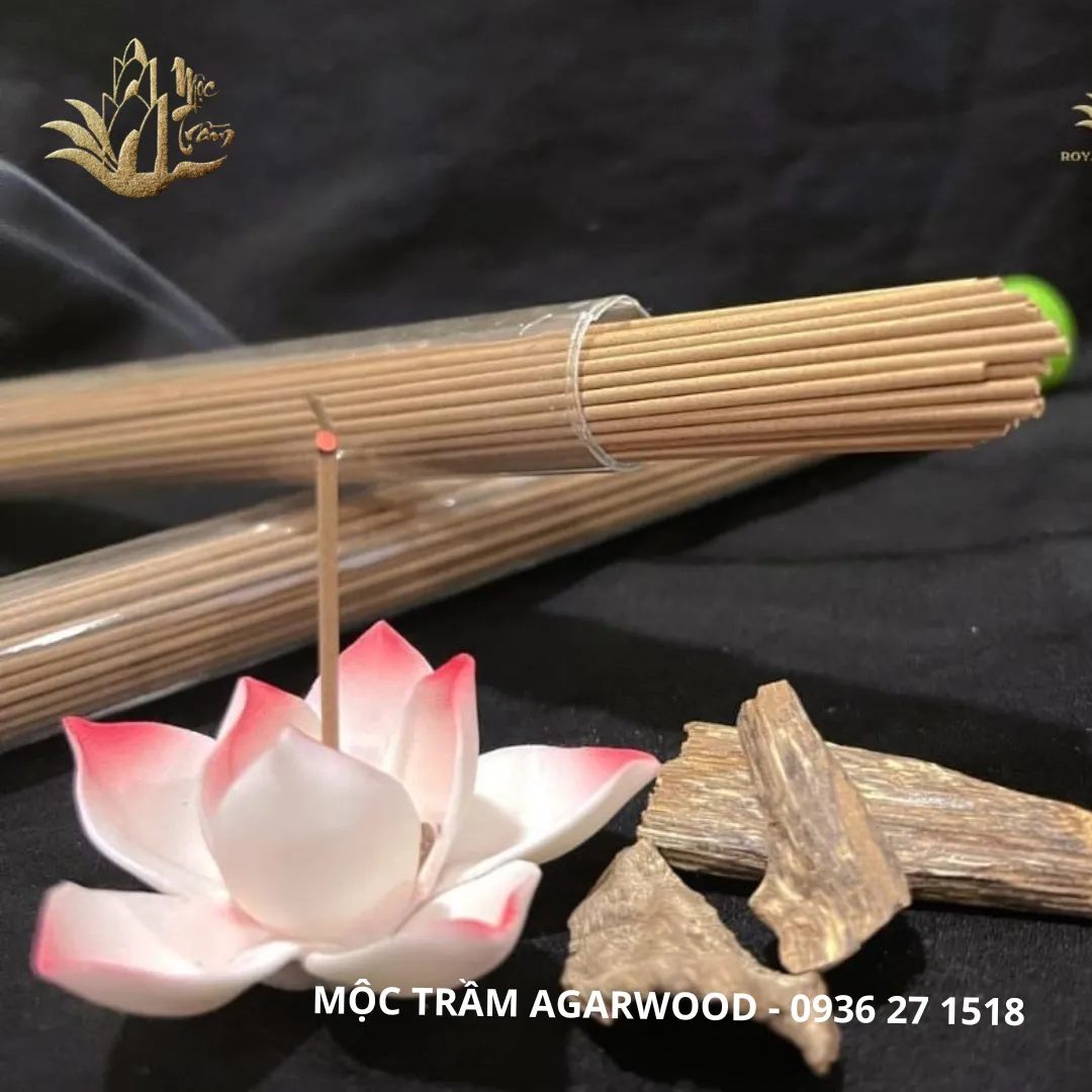 Cao cấp _Nhang trầm hương không tăm thiền, thưởng trầm, thư giãn, tẩy uế