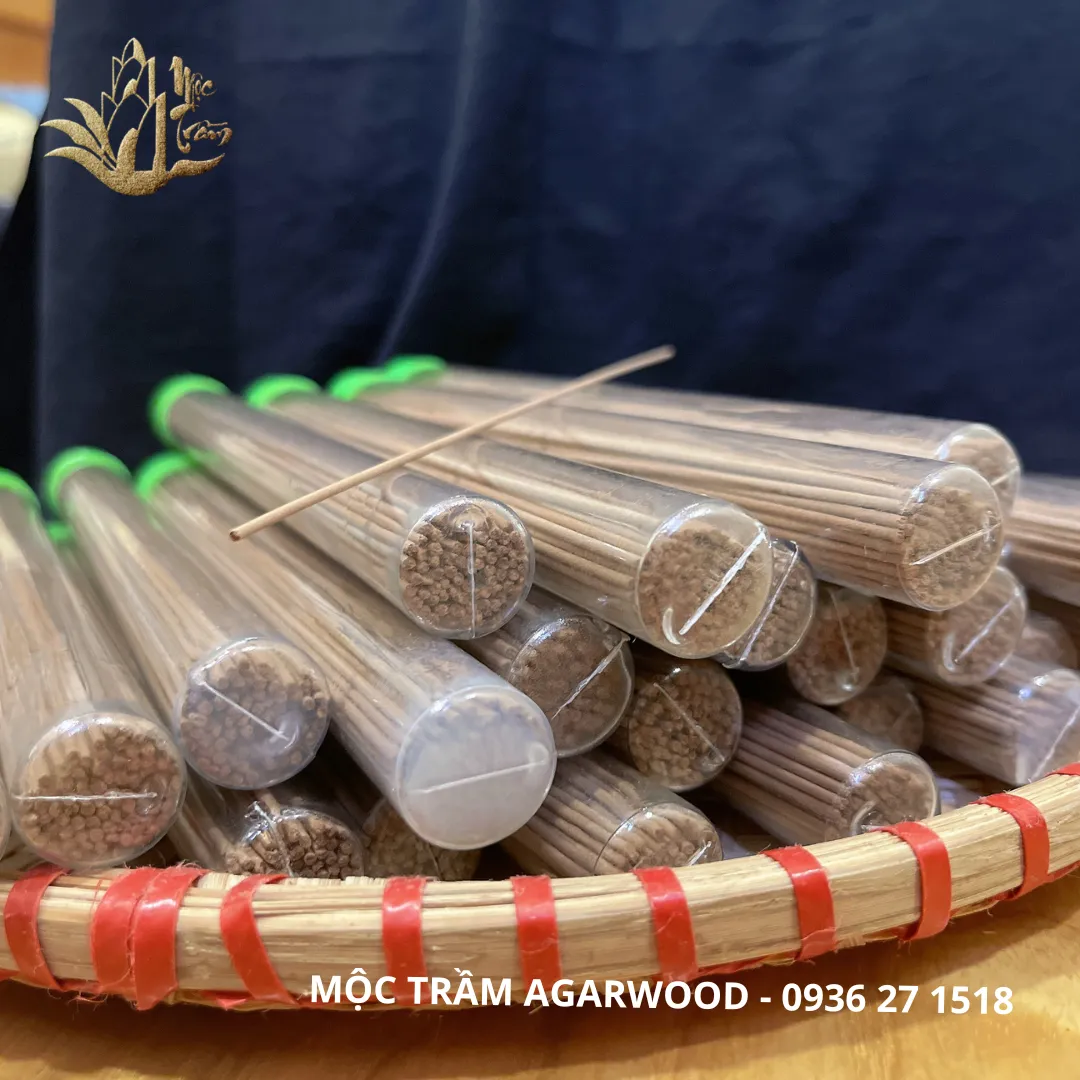 Cao cấp _Nhang trầm hương không tăm thiền, thưởng trầm, thư giãn, tẩy uế