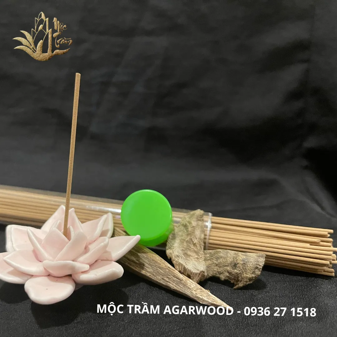 Cao cấp _Nhang trầm hương không tăm thiền, thưởng trầm, thư giãn, tẩy uế