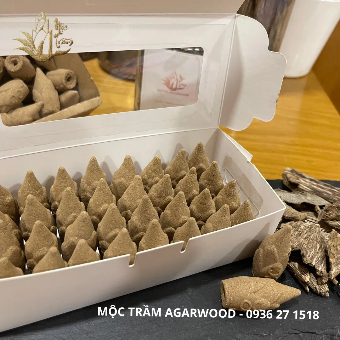 [Thượng hạng] Viên trầm hương - nụ nhang trầm dùng thác khói chảy ngược hương từ trầm thiên nhiên [Hộp 32 nụ]