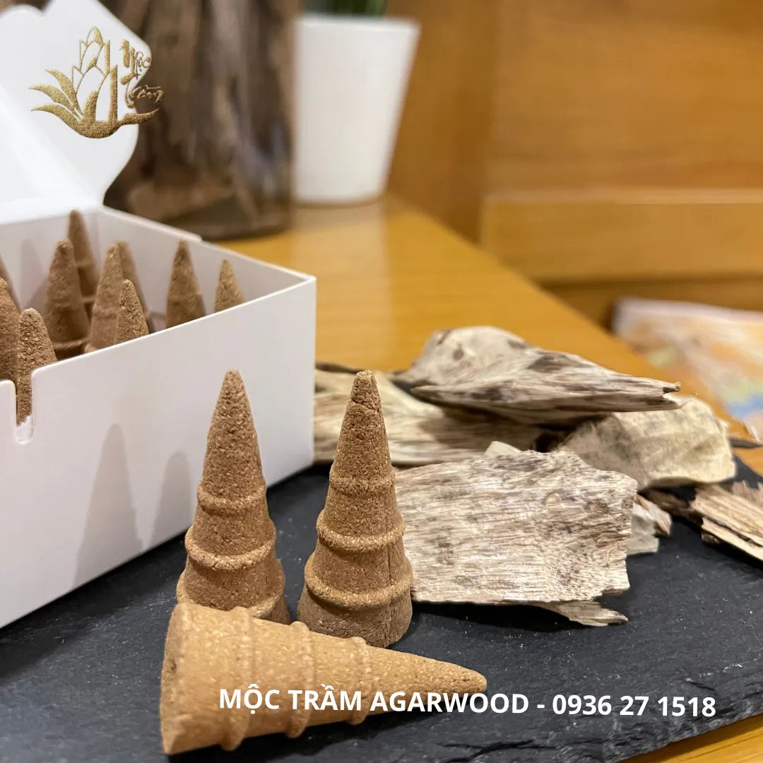 [Cao cấp] Nụ - viên nén trầm hương sử dụng thác khói chảy ngược 100% thành phần thiên nhiên [Hộp 32 nụ]