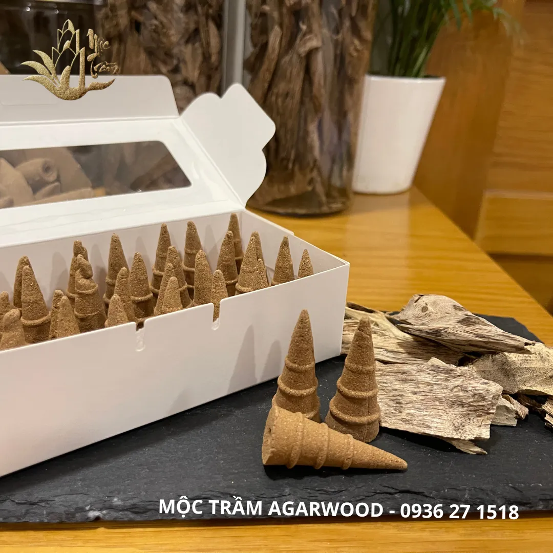 [Cao cấp] Nụ - viên nén trầm hương sử dụng thác khói chảy ngược 100% thành phần thiên nhiên [Hộp 32 nụ]