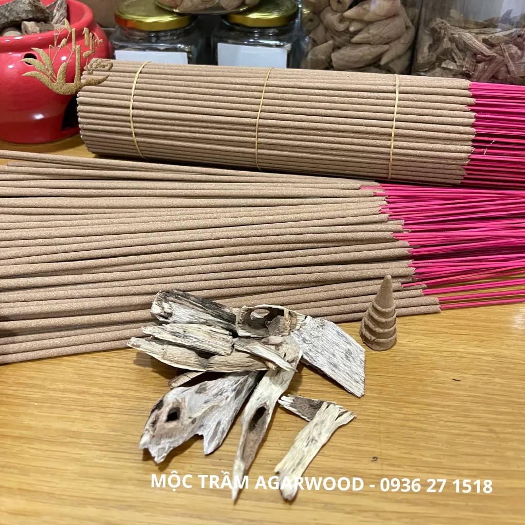 Nhang tăm - hương trầm hương thờ cúng thành phần thiên nhiên
